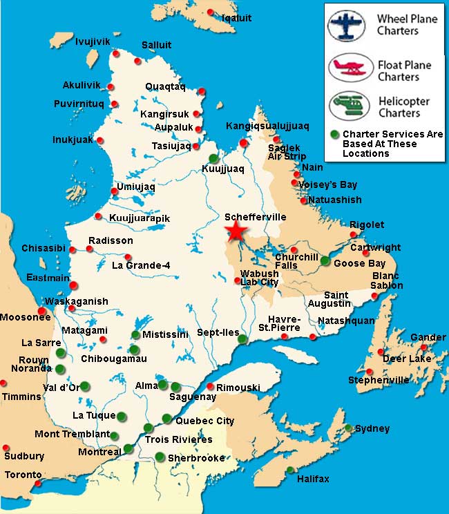 Schefferville Charter Flights